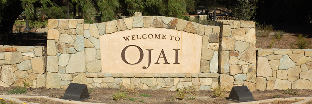 Welcome to Ojai, California Sign