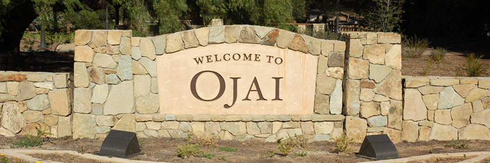 Welcome to Ojai, California Sign