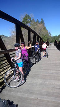 Ojai Valley Bike Trail down to Ventura State Beach